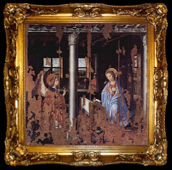 framed  Antonello da Messina Annunciation, ta009-2
